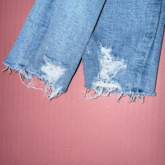 Agolde Light Blue distressed and ripped Skinny Jeans size 30 waist - Picture 7 of 8